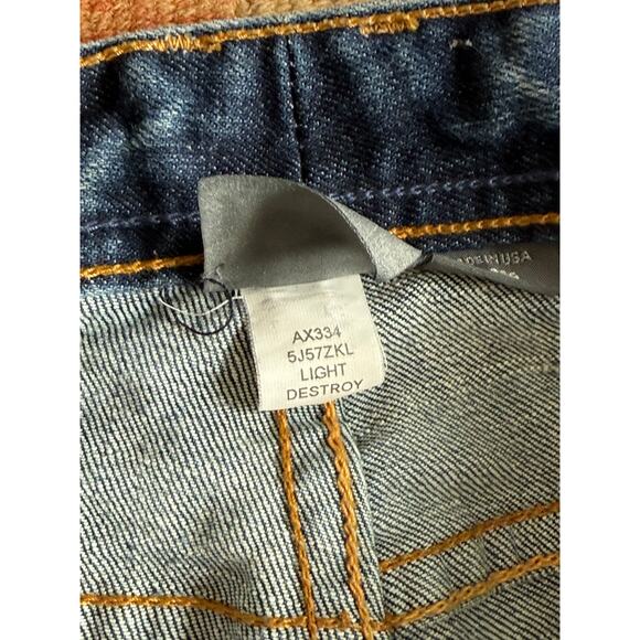 Vintage Y2K A/X Armani Exchange Jeans Women 12 R 32x32 Boot Low Rise Distressed - Picture 4 of 10